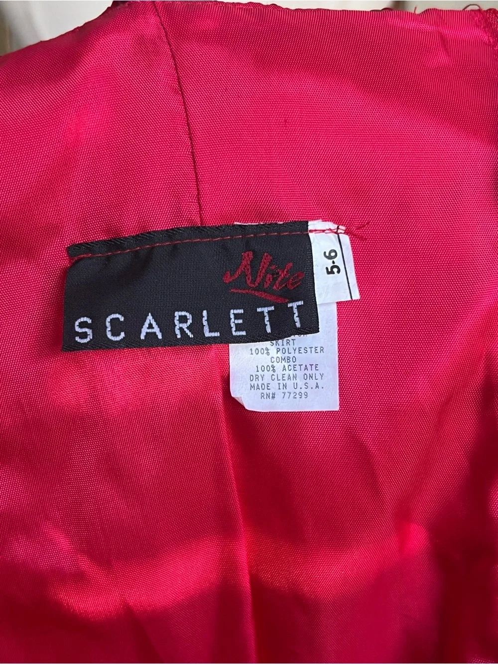 Y2K Scarlett Nite Red Sequin Bow Party Dress